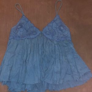 Deep blue blouse/tank top